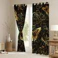 thumbnail image 3 of Castle Fairy Boho Animal Moth Black Out Curtains for Children Teenagers Adults,Black Golden Curtains Pack of 2 (42x63 Each),Gothic Exotic Style Bedroom Curtains,Lightweight Room Decor, 3 of 6