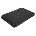 thumbnail image 2 of Funda de cojín para consola central, reposabrazos, color negro, textura ondulada, universal, para SUV, camión, coche, 2 of 8
