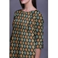 thumbnail image 5 of Bimba 3/4 Sleeve Kurta Printed Straight Kurti Summer Clothing For Women, 5 of 6