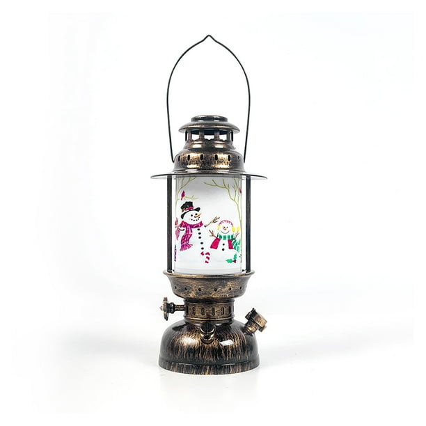 Matsuzay Navidad linterna árbol ornamento patio LED Año Nuevo colgante noche luz muñeco de nieve con pilas Festival decoración regalo Kits de decoración para fiestas No.04 Matsuzay HA008991-04B