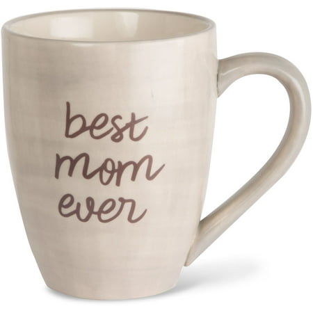 Pavilion - Best Mom Ever Tan and Purple Large 20 oz Ceramic Coffee Mug Tea