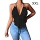 thumbnail image 2 of Guardurnaity Mujeres Sexy Deep V-Cuello Chaleco Correa de espagueti Camisola Sin espalda Crop Top Summer Club Bar Ropa de noche Accesorios Prendas para la parte del cuerpo Negro  XXL Guardurnaity AP010706-17, 2 of 5