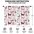 thumbnail image 2 of Blackout Kids Curtains,White Butterfly Pattern Childrens Insulated Curtains Set Of 2,Bedroom Essentials,Toddler Room Decor 42"x63", 2 of 5