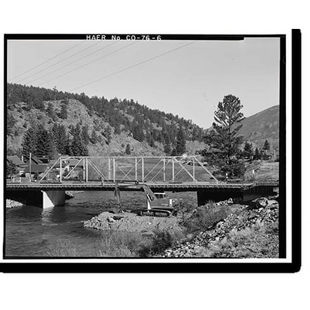 Historic Print, Baxterville Bridge, Spanning Rio Grande River at Masonic Park Drive, South Fork vicinity, Rio Grande County, CO - 6, 16" x 20"