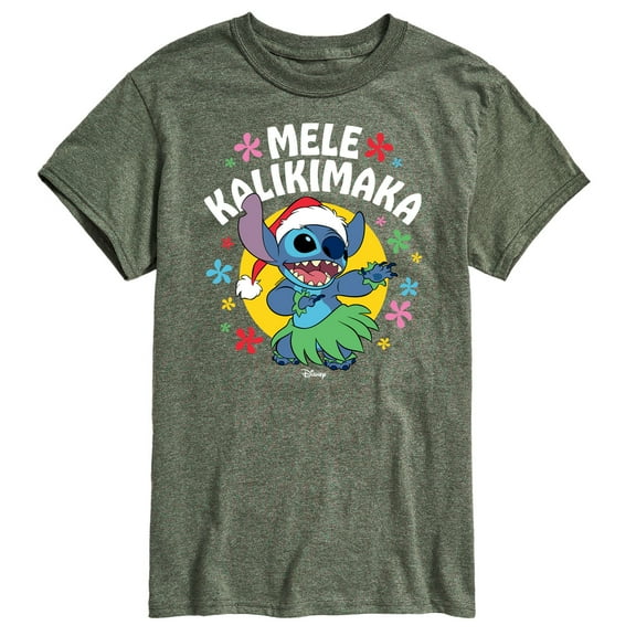 Lilo & Stitch - Mele Kalikimaka - Men's Short Sleeve Graphic T-Shirt