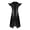 Black, variant on Women Lapel Collar Trench Coat Maxi Y2k Streetwear Hip Hop Futuristic Outfits Shiny Metallic Coat Outerwear Blue L