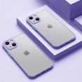 thumbnail image 1 of Funda mate armadura a prueba de golpes para iPhone 14 13 12 11 Pro Max XR XS 6 7 8 Plus SE Mini parachoques de silicona de lujo transparente cubierta dura de PC Deng Xun unisex, 1 of 2