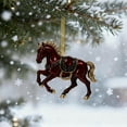 thumbnail image 5 of Taicans ‌2025 Christmas Horse Ornament - Acrylic Horse Tree Decor with Rhinestones,Gift for Christmas,Horse Lover's Holiday Decor,2D Equestrian Holiday Ornament‌, 5 of 6