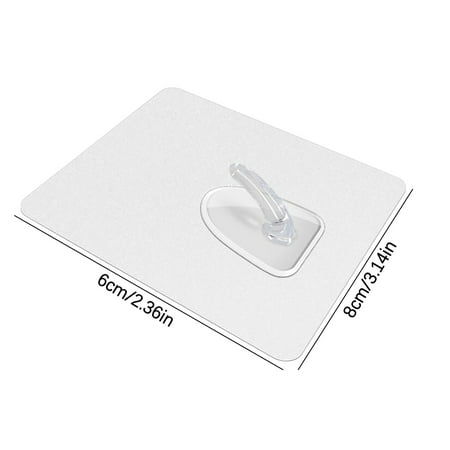 

Gyedtr Spring Home Decor Nano Traceless Hook Strong Nail Free Traceless Adhesive Hook Magic Transparent Frosted Adhesive Hook