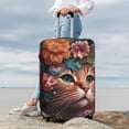 thumbnail image 7 of Fuzoiu Flower Crown Cat Print Suitcase Cover,Washable Luggage Covers for Suitcase,Elastic Luggage Protector Cover,Scratch Resistant Travel Suitcase Covers-Medium, 7 of 7