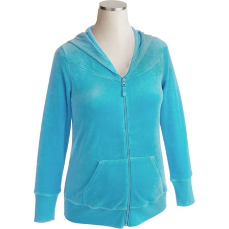 Maternity Velour Zip Hoodie