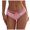Pink, variant on Women's Sexy Lace Translucent Polka Point Comfortable Breathable Low Waist Lift Triangle Briefs
