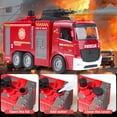 thumbnail image 3 of Remote Control Fire Truck Toy - Fireman Fire Truck with Jet Pump and Lights, Red Fire Truck Toy for 3 Year Old Boys, Girls and Toddlers, 3 of 6