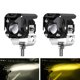 thumbnail image 1 of Luz de trabajo externa de dos colores, lámpara LED para motocicleta, foco eléctrico para motocicleta, faro LED reacondicionado, 1 of 5