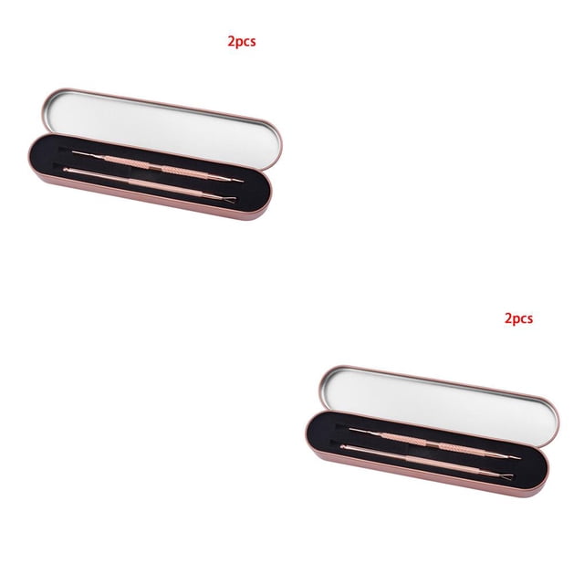 Vogacara TureClos, 2 uds., removedor de cutículas, rascador de esmalte inoxidable, herramientas para quitar manicura Oro rosa 2piezas Vogacara CBP142883