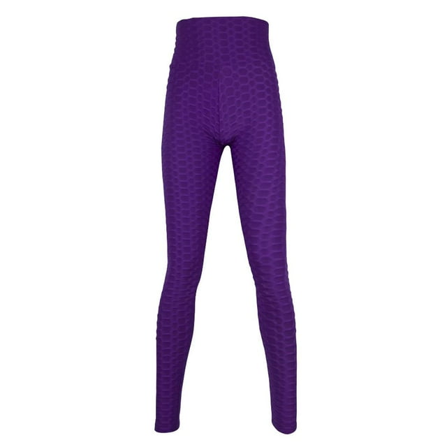 Pantalones de yoga para mujer con realce de glúteos, mallas de entrenamiento, mallas para correr, pantalones ajustados 紫色 S