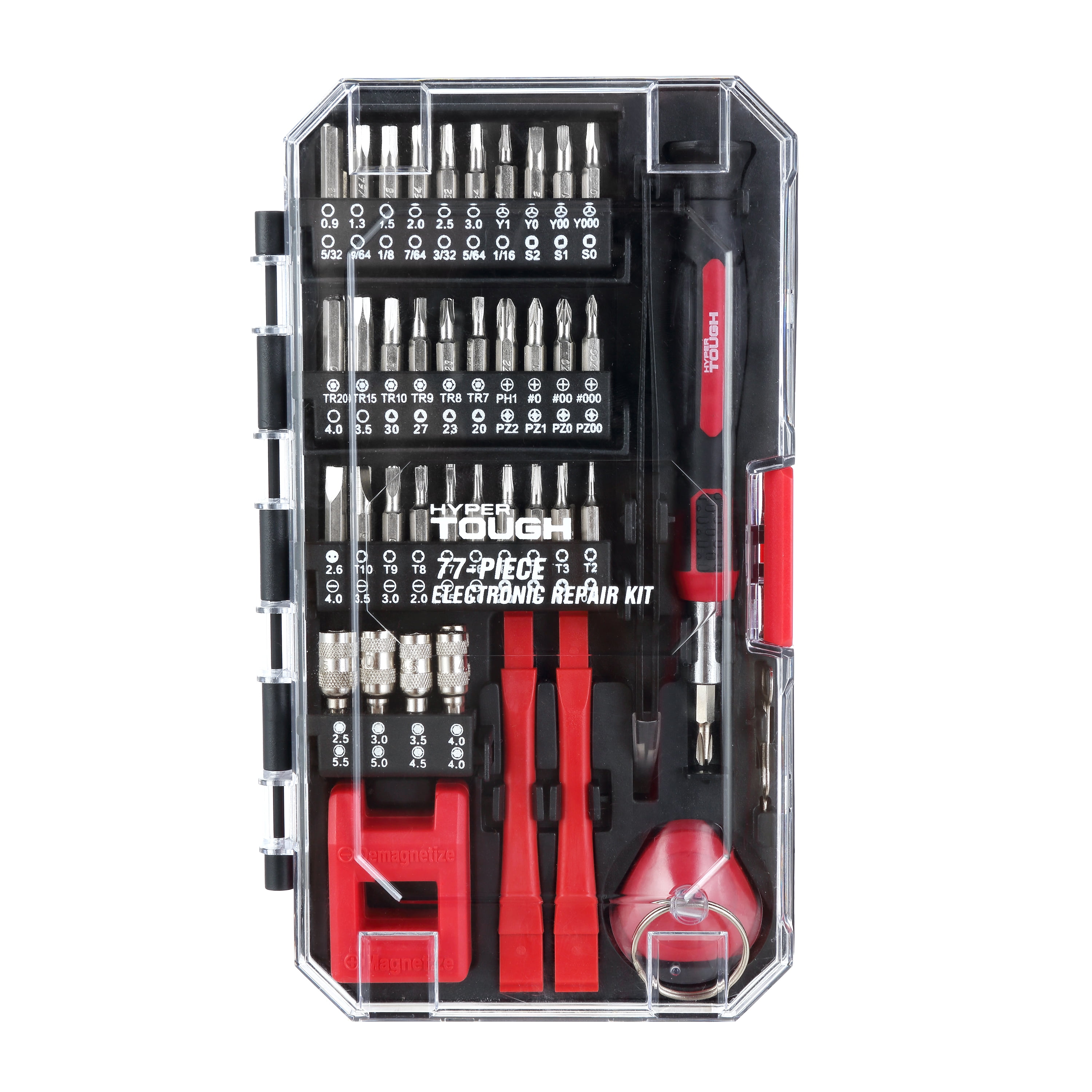 33 Piece Tool set Hyper per Tough 33-Piece Home Gift Set Hyper Tough 33 Piece Home Use Gift Set Includes 1-6 in Long-Nose Plier 1-6 in Slip Joint Plier 1-Bit Driver 2-4 in Screwdrivers Slot 