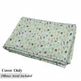 thumbnail image 5 of Ice Cream Floor Pillow Lounger Cover, Mix Yummy Dessert Chocolate and Fruit Flavor Toppings Cones Illustration, Nap Mat Printed Fabric Case for 5 Pillows, 88" x 36", Multicolor, by Ambesonne, 5 of 5