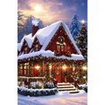 thumbnail image 1 of 5D DIY Taladro Diamante Pintura Nieve Habitación Kit Del 40x60cm, 1 of 9