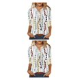 thumbnail image 4 of Blusa de manga corta Minnieouse para mujer, jersey para niñas, camisa de trabajo, playa, vacaciones, elegante, Top de verano, Tipo 5 METRO 2Conjunto, 4 of 6