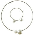 thumbnail image 6 of Faty-T Pearl Choker Necklace Set Bridal Wedding Jewelry Sets for Women and Brides, 6 of 7
