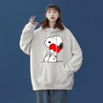 thumbnail image 2 of Sudadera con capucha del personaje de dibujos animados popular Snoopy Charlie Brown para hombres y mujeres, sudadera con capucha deportiva informal para parejas, 2 of 4