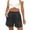Dark Gray, variant on Ahabrexf Stretch Shorts with Pockets for Women, Elastic Denim-Like Fabric Casual Shorts with 2 Pockets