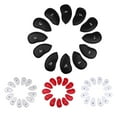 thumbnail image 4 of 12 Pieces Waterproof PU Leather Putter Protector Golf Iron Head Cover Headcover Set Silver, 4 of 9
