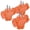 Orange, variant on KeyPower 3 Way Plug Adapter, ETL Listed 3 Outlet Grounded Wall Outlet Splitter, 3 Prong Multi Outlet Adapter, 15A 125V 1875W, Power Splitter for Home, Office or Travel, Orange (3-Pack)