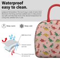 thumbnail image 3 of Womens Pink Christmas Dinosaurs Pattern Lunch Box for Work,Insulated Lunch Bag for Women,Loncheras Para Mujer,Leakproof Adult Lunch Bag for Work,Beach,Travel,Picnic,Camping, 3 of 7