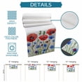 thumbnail image 6 of Burlap Table Runner 90 Inches Long, Watercolor Blue Red Flower Leaves Non-Slip Kitchen Table Runners for Dining Room Everyday Use Party Table Decorations Independence Day, 6 of 9