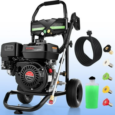 4200PSI Pressure Washer 4.0GPM Gas Power Washer 212CC Gas Powered Washing Machine Commercial High Pressure Washer with 25ft Hose&5 Nozzles for Patio Garden Yard Vehicle,EPA/CARB/ETL