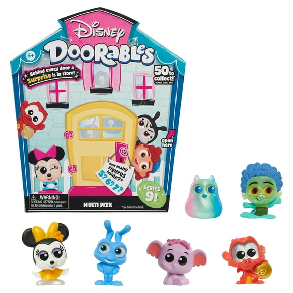 Disney Doorables Multi Peek Series 9, Collectible Blind Bag Figures, Officially Licensed Kids Toys for Ages 5 Up, Gifts and Presents