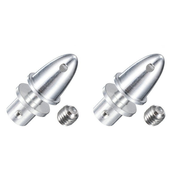 Uxcell 2PCS RC Airplane Spinners, 2.3mm Fastening Propeller Adapter with 2 Machine Screws for Shaft Brushless Motor