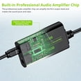 thumbnail image 3 of Enlace conversor DAC de digital a analógico de 192 kHz con cable, 3 of 7