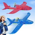 thumbnail image 6 of Electric Foam Airplane Toy,Throwing Whirly Gliders Plaything Aeroplane with USB Charging and LED Glowing,Outdoor Airplane Toys with Engine(Red), 6 of 6