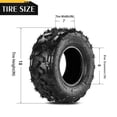 thumbnail image 5 of Ktaxon 18x7.00-8 ATV Tires Set of 2, 6PR Tubeless All-Terrain Mud Tires for ATV and UTV Off-Road Use, 5 of 15