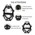 thumbnail image 4 of Crampones Ice Claw 201 Empuñaduras antideslizantes para zapatos de escalada en nieve y hielo al aire libre de 26 dientes de acero inoxidable Ice Claws, 4 of 8