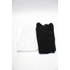 DKNY Womens Cropped Sweatpants Mini Shirt Dress White Black Medium Lot 2