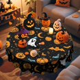 thumbnail image 2 of Halloween Tablecloth Round Table Cloth Pumpkin Ghost Table Cover 60Inch Table Cover, 2 of 7