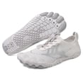 thumbnail image 4 of lnmuld Men Women Barefoot Shoes, Breathable Mesh Shoes for Water Yoga Fitness Hiking Color:White,Size:11.5, 4 of 5