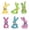 Multicolor, variant on Easter Bunny Decor Set – Colorful Rustic Tabletop Ornaments for Dining Table, Desk, or Spring Holiday Display