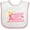 White and Pink, variant on Inktastic These Fools Put My Cape on Backwards® Pink Superhero Edition Girls Baby Bib