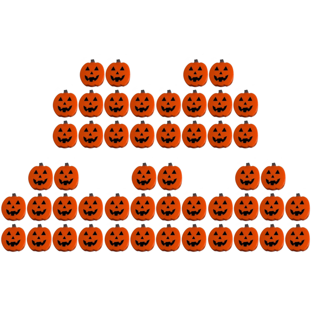 Pomo Calabaza Halloween Cubierta Botón Pomos Decorativos Silicona para Gabinete (10 Unidades)