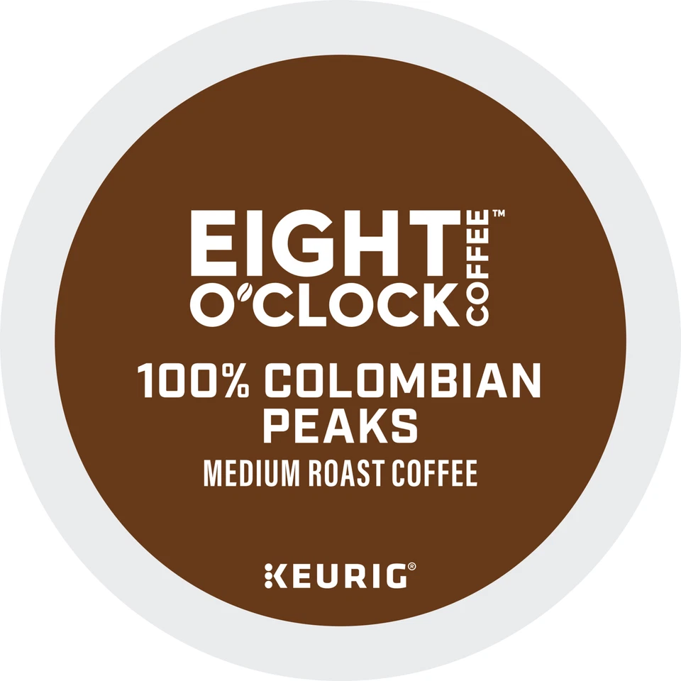 Eight O'Clock Cofee Colombian Peaks, Single Serve 72 K-Cup Pods