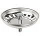 thumbnail image 3 of Juego de 2 tapones para fregadero de cocina de acero inoxidable, universales para cocina, 3 of 5