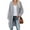 Gray, variant on Womens Open Front Cardigan Batwing Sleeve Oversized Sweater Coat