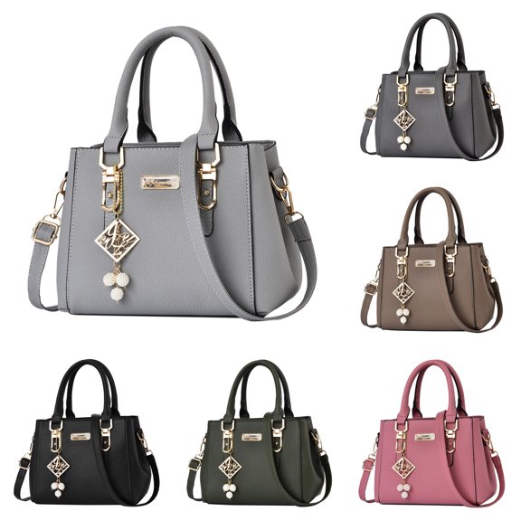 CUZIBR Handbag For Women Gold Metal Hardware Detachable Adjustable Crossbody Strap Multi Compartment Elegant Tote Purse For Women Daily Shopping Party Dating Travel Carry Bag