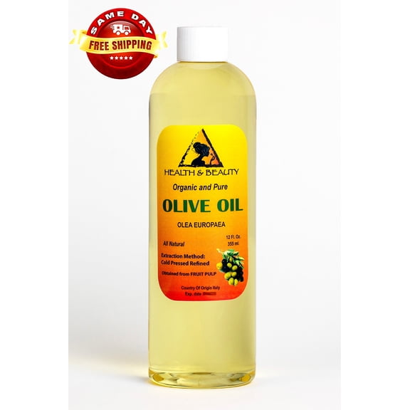 Olive Oil Refined Organic Cold Pressed Premium Natural Fresh 100% Pure 36 oz