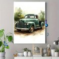 thumbnail image 4 of Qisvanset Framed Canvas Wall Art 12x16 Inch Vintage Green Car Boy Watercolor Nursery Print Art, 4 of 5